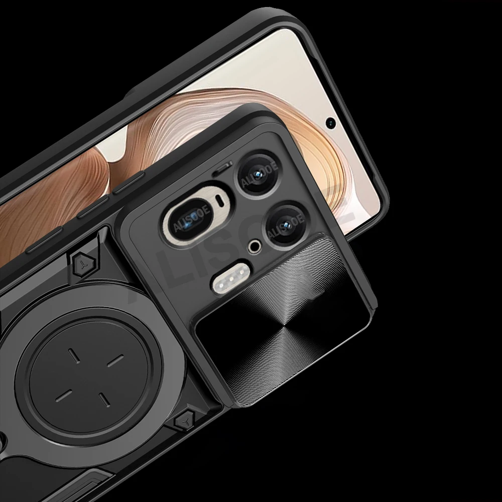 Para Motorola Edge 50 Ultra funda deslizante cámara anillo soporte cubierta para Motorola Moto Edge 50 Ultra Capa soporte a prueba de golpes Armor Funda - imagen 5