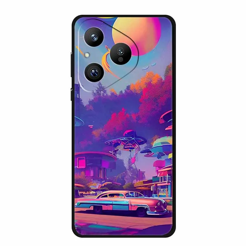 Funda de silicona suave Original para Huawei Pura 80 5G TPU funda de teléfono para Pura 80 5G vistas protección de paisaje Carcasa Capa parachoques - imagen 5