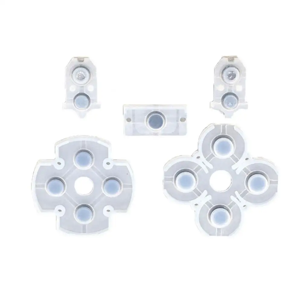 Teclados de botón adhesivos conductores de silicona de repuesto de goma suave genuina para controlador PS4 DualShocks 4 - imagen 2