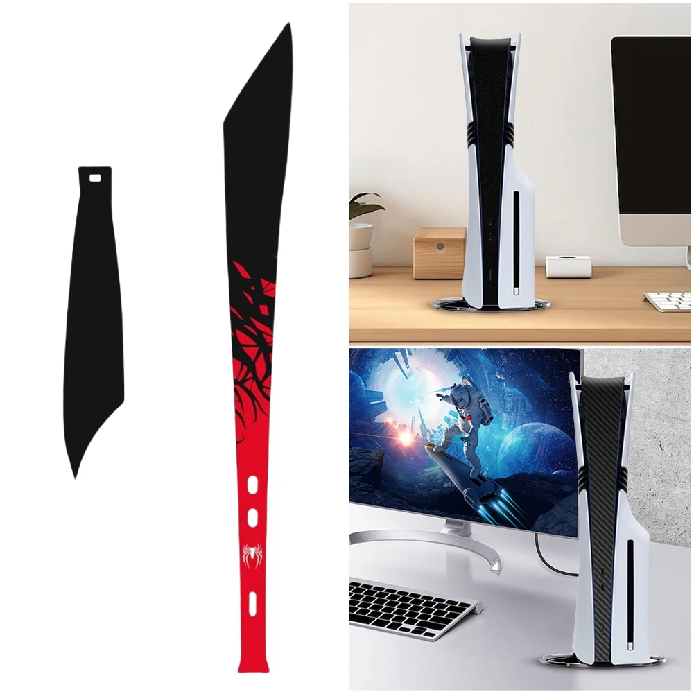 Pegatina de piel para consola PS5 Pro, cubierta antipolvo con tema, antiarañazos, protector de vinilo PCV, pegatina protectora de piel media - imagen 3