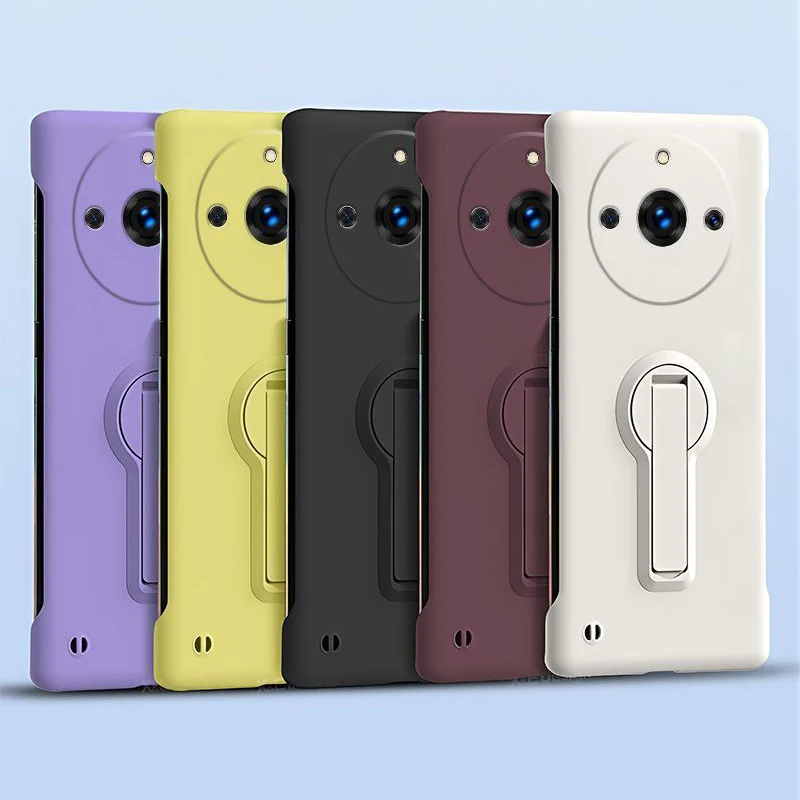 Funda de teléfono para Realme GT NEO 2 3 3T 6 SE GT6 6T 10 11 12 13 14 Pro Plus, funda protectora fina sin marco con soporte giratorio - imagen 5