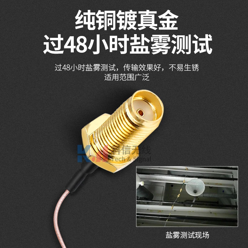 MMCX-J Macho curvo a SMA-K-J Hembra Macho RG316 Línea chapada en plata Cable de extensión Sma a mmcx - imagen 3