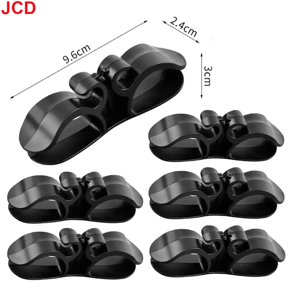 Enrollador de cables de almacenamiento de cocina, enchufe sin rastro para el hogar, organizador de cables de alimentación fijo, gestión de cables y herramientas de almacenamiento para el hogar, 6 uds. - imagen 5