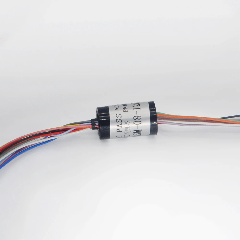 Anillo colector Micro de 8,5mm, 4/8/12 canales, 1A, anillo colector giratorio para cardán manual PTZ, dispositivos de Rotor RC, anillos de actualización de colector eléctrico - imagen 5