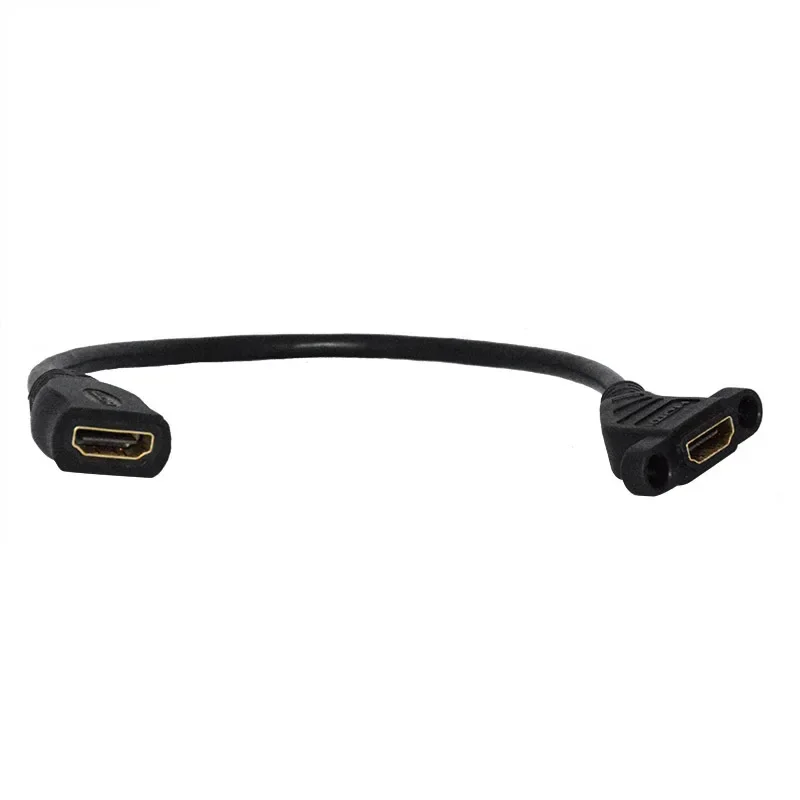 Cable chapado en oro de extensión de montaje en Panel hembra a hembra compatible con HDMI 1,4 V/1080P - imagen 2