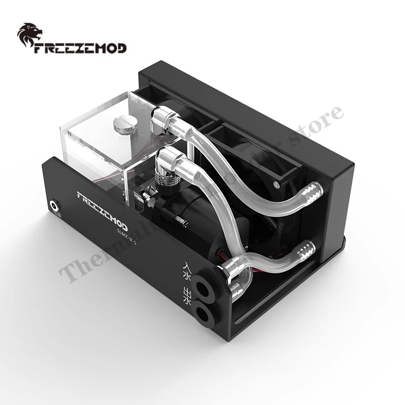 FREEZEMOD-enfriador de agua Industrial para PC, módulo térmico, ventiladores duales de desconexión rápida, elevación de tanque agrandada, 4M/600l/H, SLMZ-V-S - imagen 2