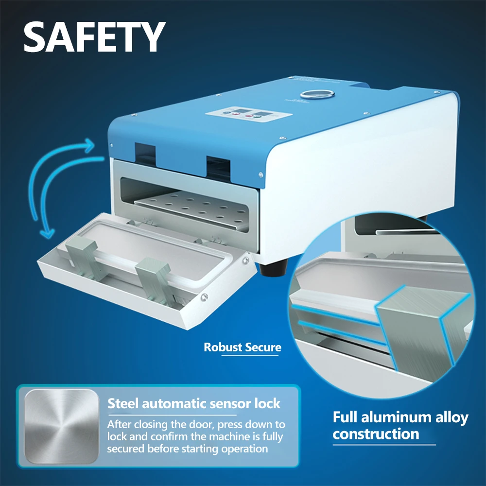 Máquina de eliminación de burbujas de pantalla grande FORWARD FW-16R para teléfonos móviles, IPad, tabletas, dispositivo de reparación de pantalla, herramienta de eliminación de burbujas - imagen 2