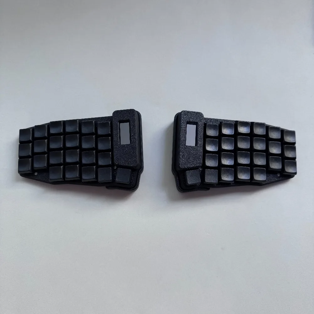 Rolio46 Choc Teclado dividido de perfil bajo Pantalla Nice_view Funda PLA Caliente Pluggable Bluetooth Inalámbrico ZMK Horn Teclado Ergonomía - imagen 3