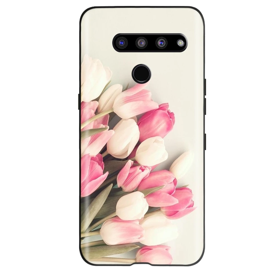 Funda de teléfono de TPU de silicona suave con patrón de moda para LG V50 ThinQ 5G, V50S ThinQ 5G V50 50S V500N V450 V510N - imagen 4