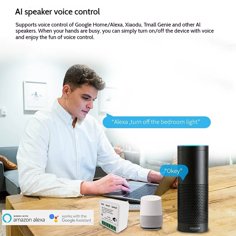 HomeKit Smart Switch Diseño oculto: control remoto por voz por aplicación, función de temporizador de control dual, dispositivo de conmutación oculto - imagen 4