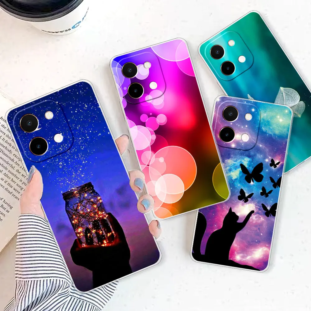 Para Vivo Y28 5G 4G Funda trasera para Vivo Y36i 5G Funda a prueba de golpes Funda de teléfono de silicona suave transparente para Vivo Y36 Y28 Y36i Coque - imagen 4