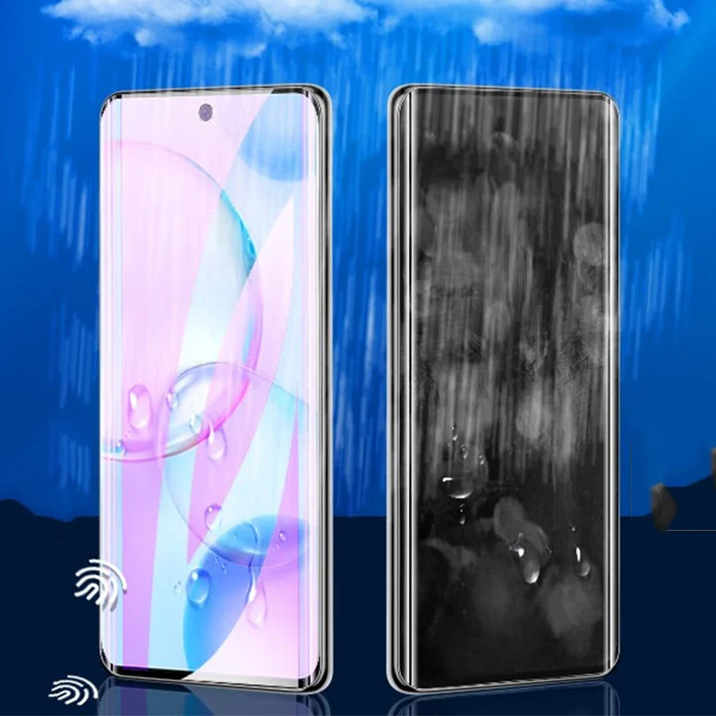 Vidrio templado curvo 3D para Huawei Honor Magic 5 Pro, Protector de pantalla para Magic5 Magic 5Pro, cristal transparente Anti luz azul - imagen 5
