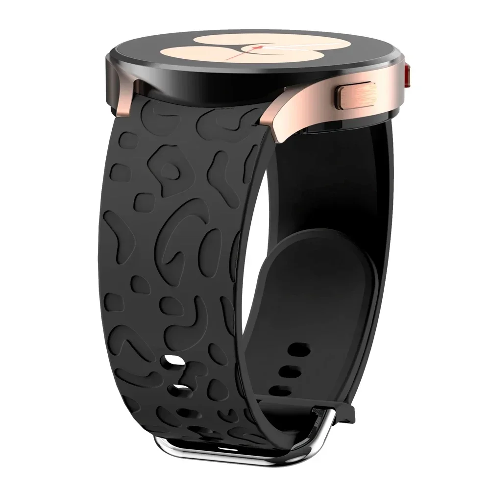 Correa de silicona deportiva con estampado de leopardo para Samsung Galaxy Watch 6 5 Pro, 45mm, 4 Classic, 47mm, 46mm, 40, 44mm