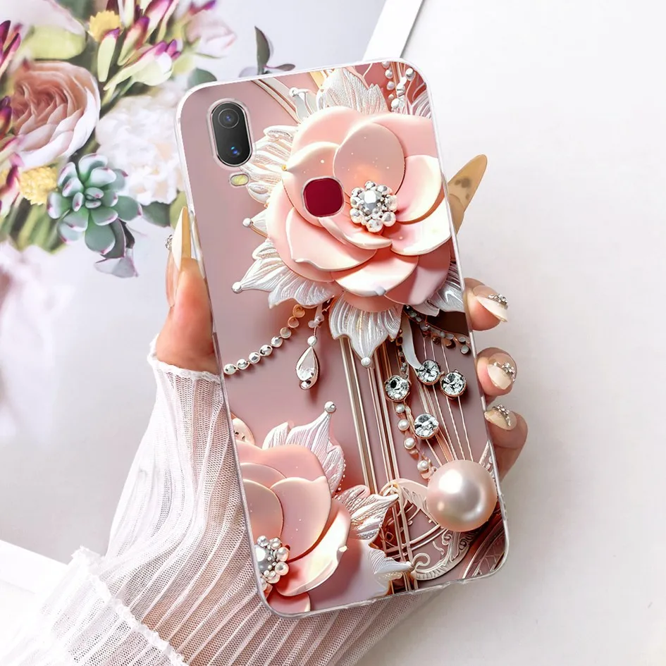 Para Vivo Y11 2019 funda 1906 funda de silicona transparente nueva moda carcasa suave pintada para Vivo Y12 Y12i Y15 Y17 1904 1940 Fundas - imagen 2