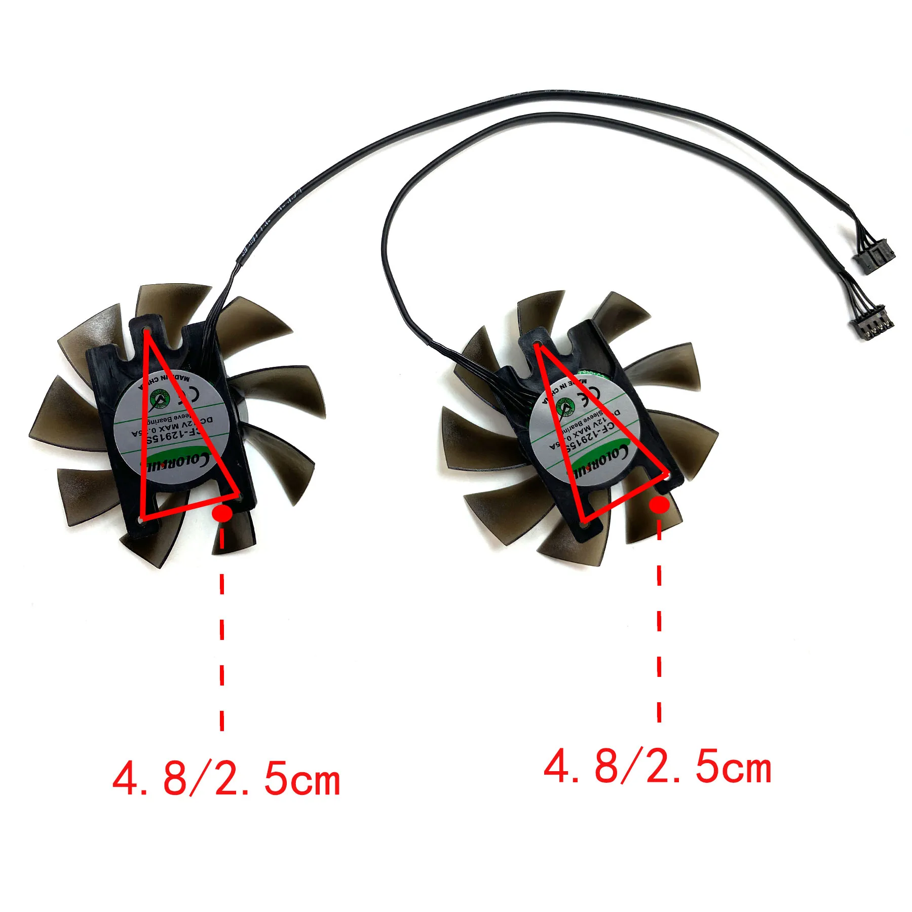 Reemplazo de tarjeta gráfica para INNO3D GeForce RTX2070, 8GB, TWIN X2, negro, dorado, edición extrema, CF-12915S de ventilador, nuevo - imagen 3
