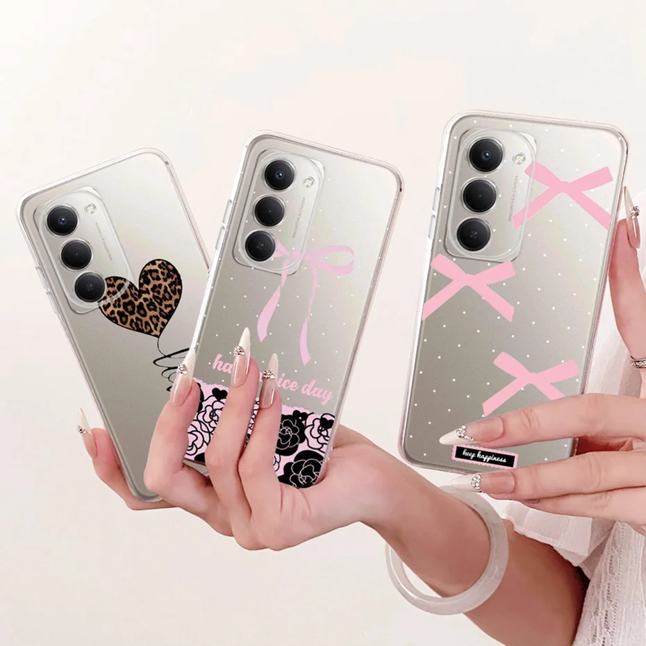 Funda transparente de TPU para Xiaomi Redmi 15 4G 5G Note 15R, fundas de teléfono con patrón de nuevo estilo para Redmi 15 Note15R, fundas traseras para parachoques - imagen 2