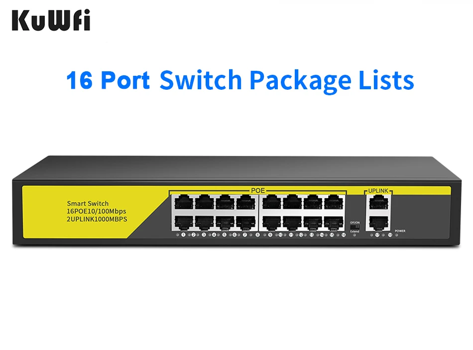 16 Ports POE