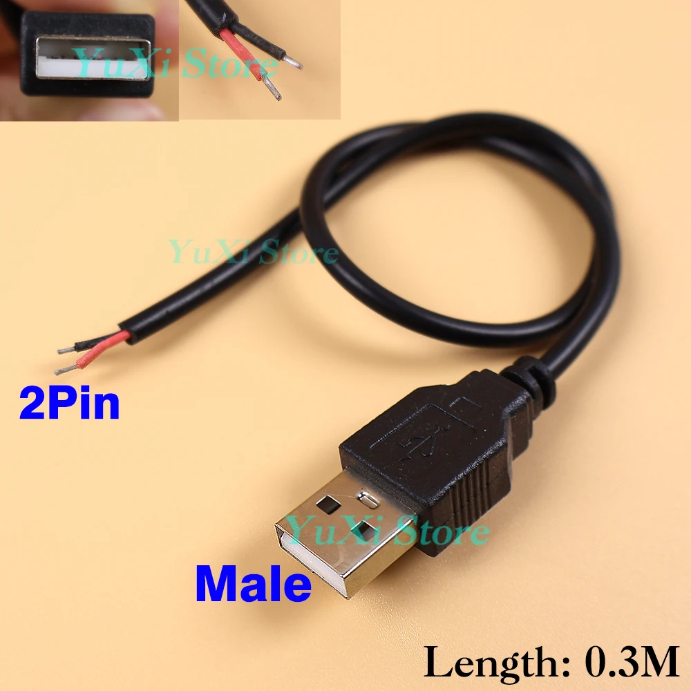 0.3M 2Pin Male