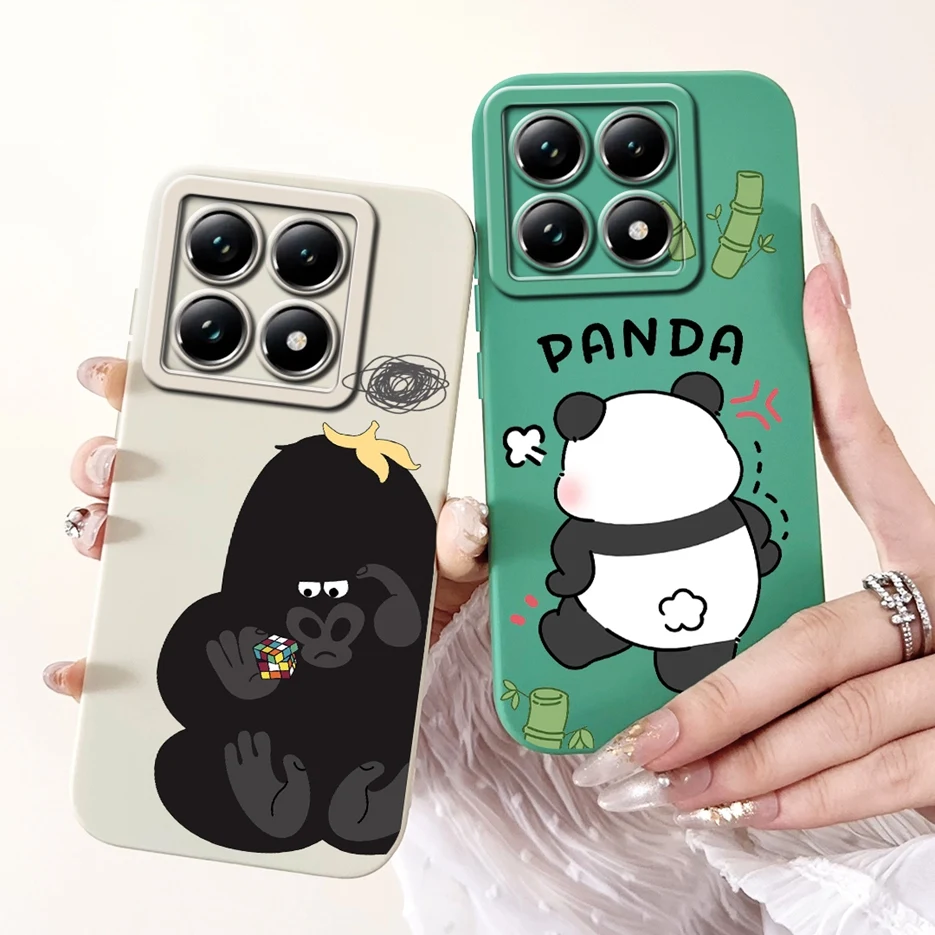 Para Xiaomi 14T Pro funda bonita de dibujos animados de perro suave TPU carcasa de protección completa para cámaras para Xiaomi Mi 14T Pro Mi14T 5G fundas de teléfono - imagen 4