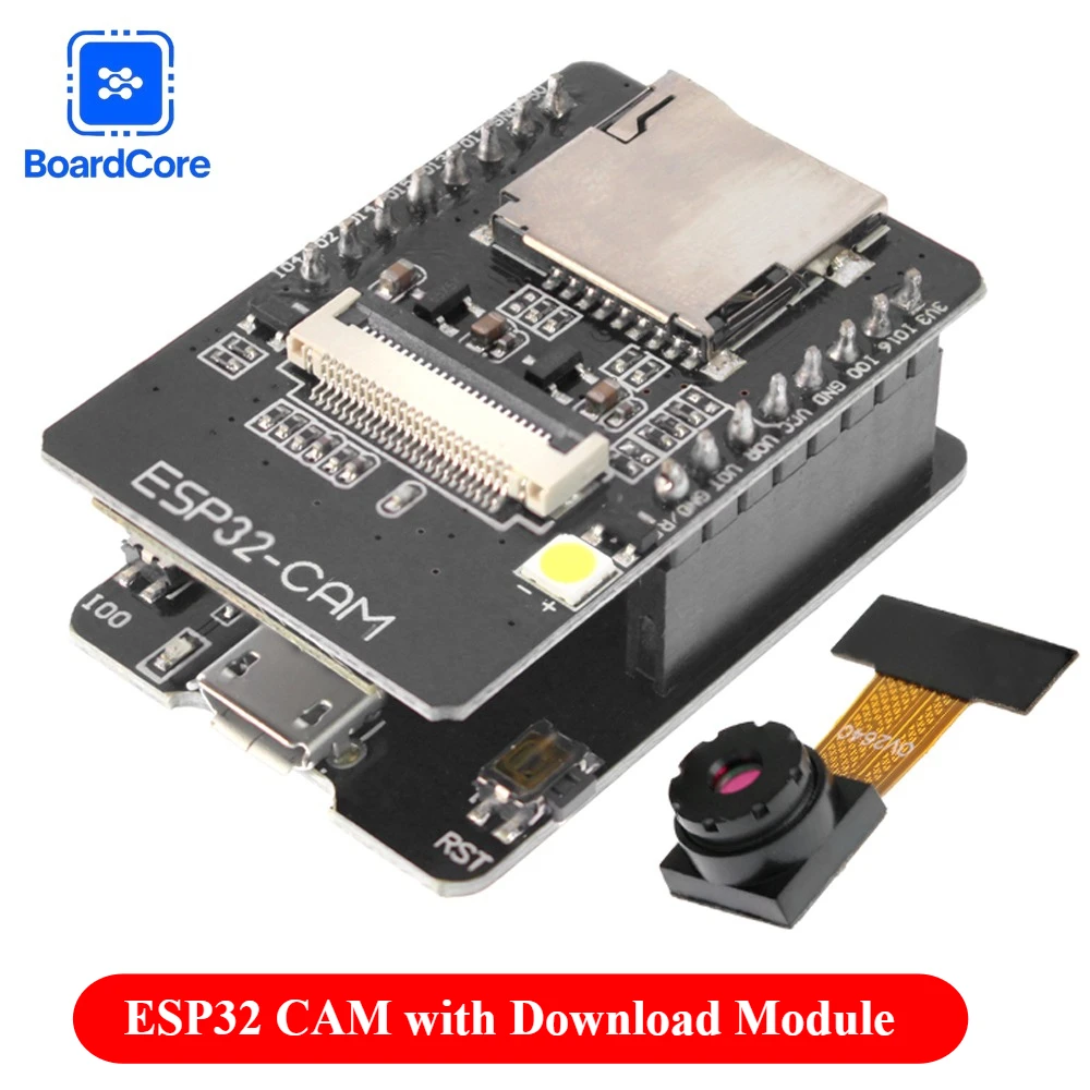 ESP32-CAM WiFi + módulo Bluetooth ESP32 Serial a WiFi ESP32 CAM módulo de placa de desarrollo cámara OV2640 para Control inalámbrico IoT