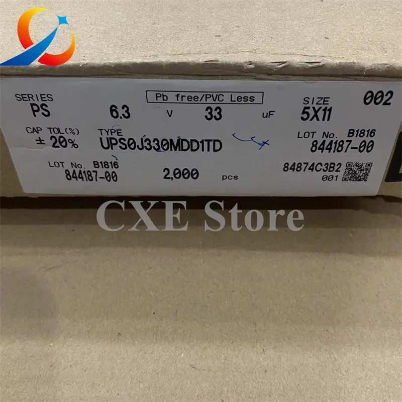Condensadores electrolíticos NICHICON, 50 piezas PS, 6. 3v33uf, Volumen 5x11mm, UPS0J330MDD1TD 33UF 6,3 V, nuevo - imagen 2