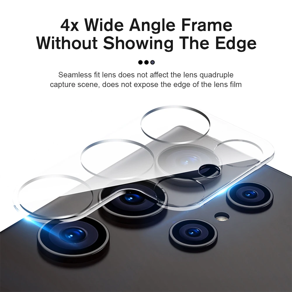 Protectores de cámara para Samsung S24 Ultra, cubierta de lente trasera, vidrio templado, Samsung S24 Ultra Galaxy S24Ultra S 24 S24 +, 2 unidades - imagen 3