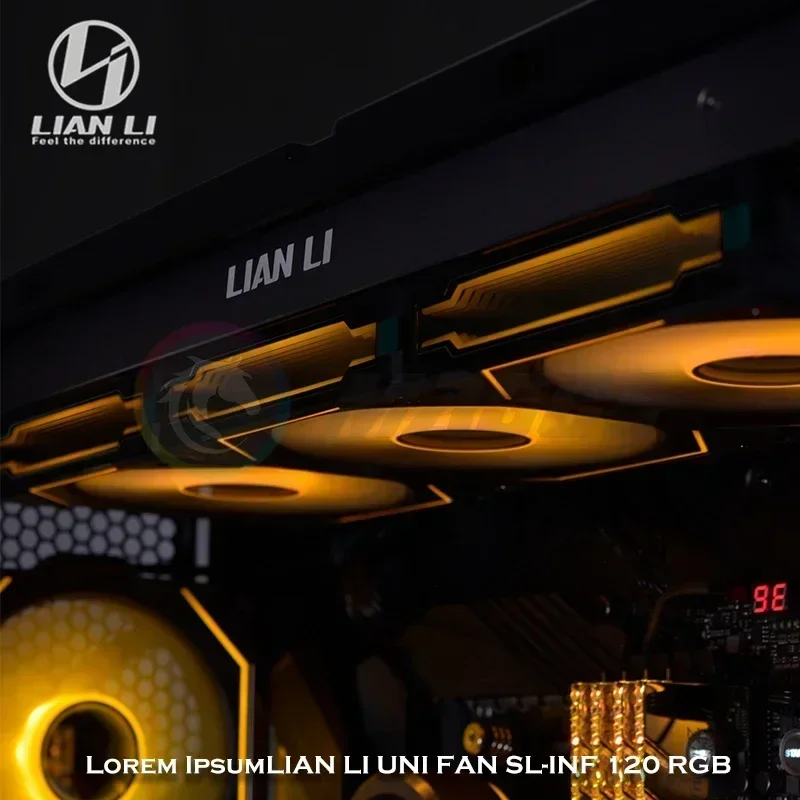 Lian Li Uni Fan SL Infinity 120, ventilador ARGB Mirror Daisy-Chain PWM L-Connect Gen.3 ventilador 12cm UF-SLIN120 hoja inversa, paquete único - imagen 3