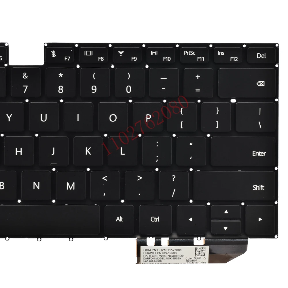 Nuevo para Huawei MateBook X Pro MACH-W19B MACH-W19C MACHD-WFE9Q MACH-W29C teclado para ordenador portátil estadounidense sin retroiluminación - imagen 3