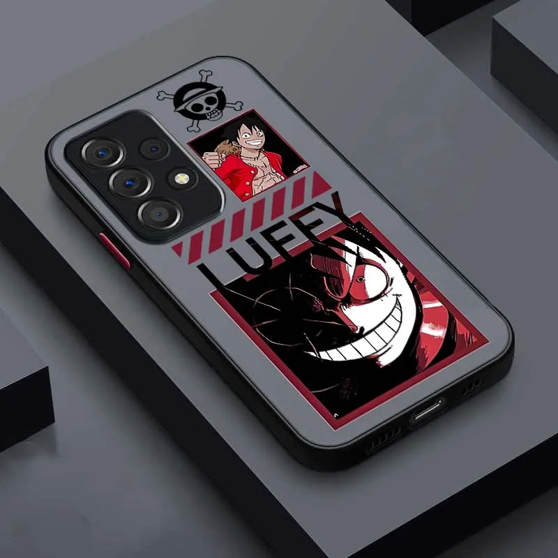 Funda de teléfono de una pieza Luffy Trend Zoro para Samsung A56 A42 A36 A34 A33 A32 A23 A16 A04 A03 Note 20 5G esmerilado translúcido - imagen 4
