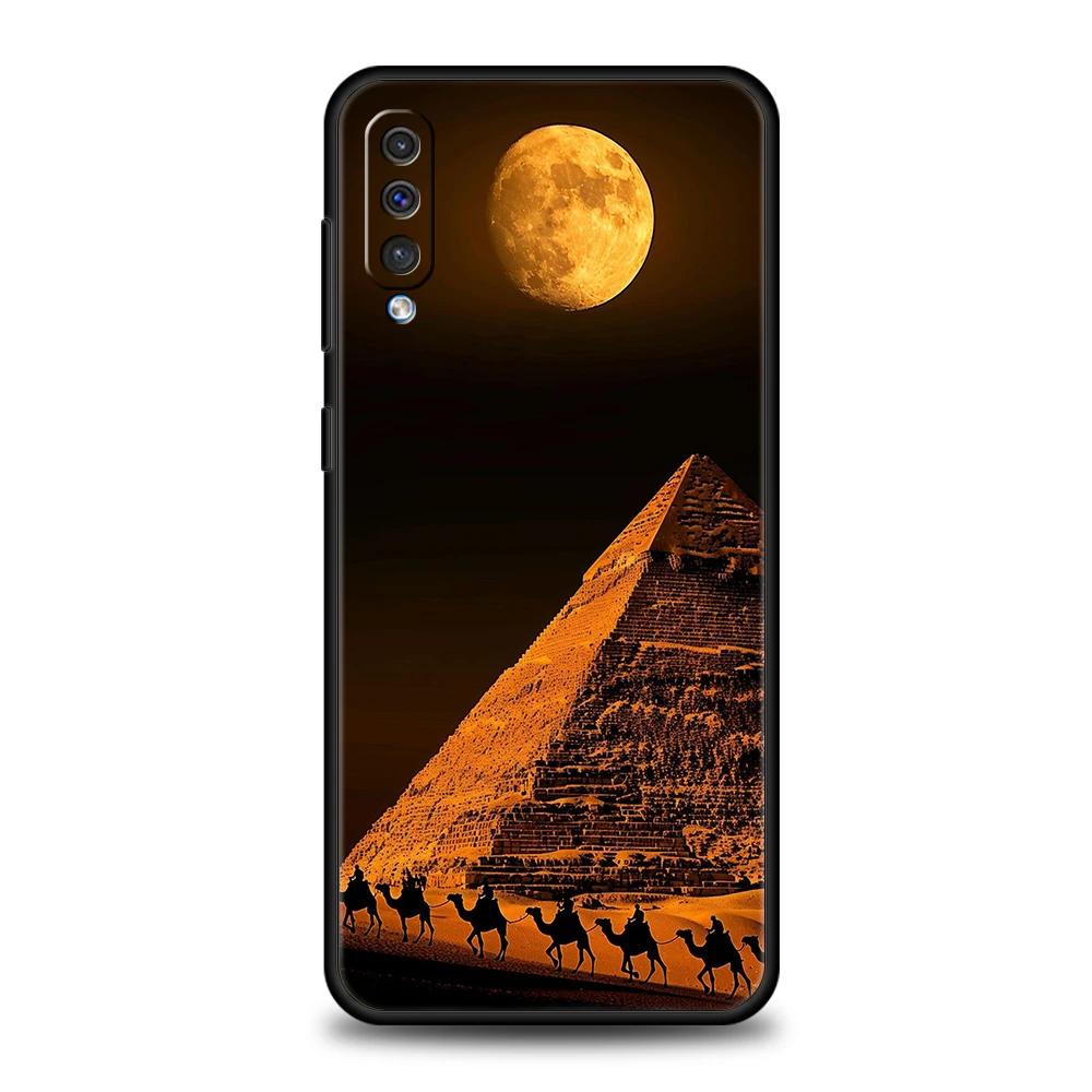 Funda piramidal de Dios egipcio de Egipto para Samsung A56 A36 A26 A24 A16 A14 A12 A32 A50 A70 A20E A20S A22 A34 A54 A42 A52 5G A06 - imagen 3