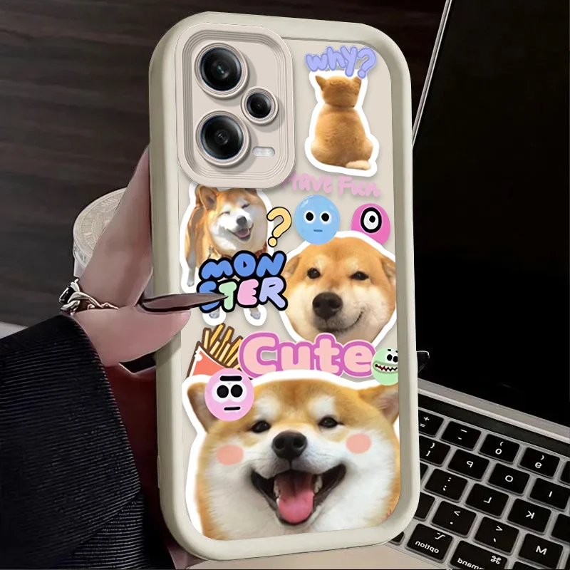Preciosa funda de teléfono con diseño de perro y gato para Xiaomi Redmi Note 14 13 12 11 Pro Plus 5G 12S 11S 10S 10 9 Redmi 14C 13C 12C 12 4G A3 A3X - imagen 3