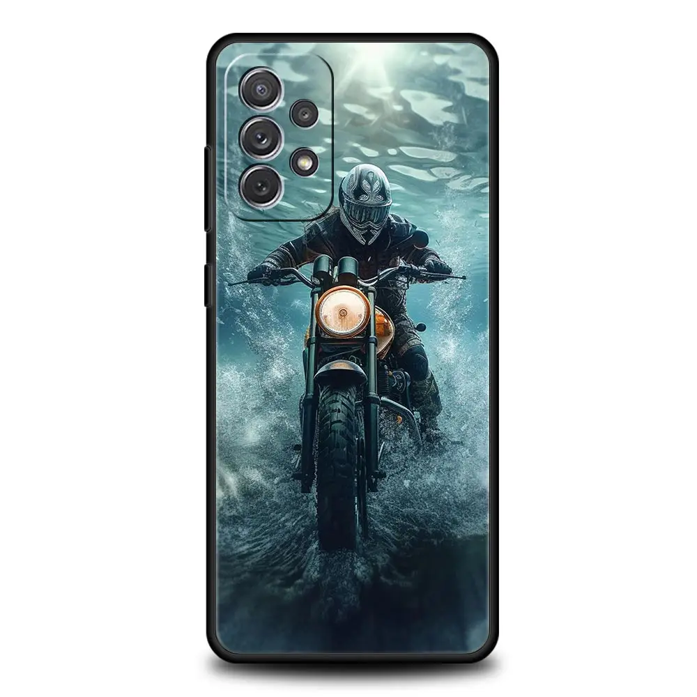 Cool funda de teléfono para motocicleta para Samsung A51 A71 A21S A17 A11 A15 A25 A31 A41 A23 A33 A53 A73 A07 A03S A05S A13 A35 A55 5G - imagen 5
