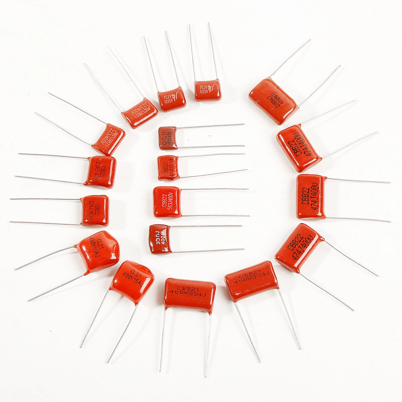 Kit surtido de condensadores CBB de 120 piezas Condensadores de película de polipropileno metalizado - imagen 5