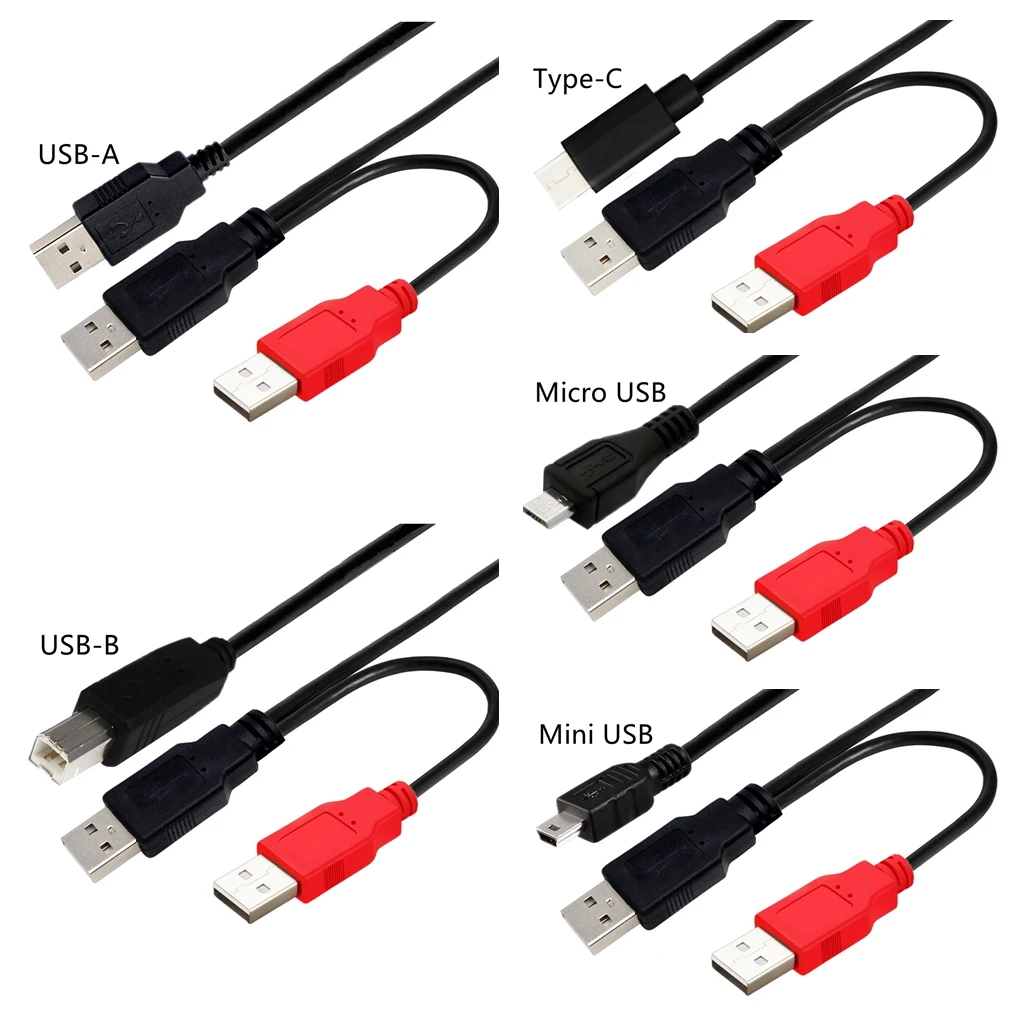 Cable USB 2.0 Macho a Mini y Micro para HDD