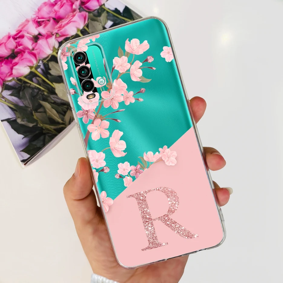 Para Xiaomi Redmi 9T funda de lujo con letras funda de silicona transparente para teléfono Xiaomi Redmi 9T Redmi9T contraportada 6,53 ''carcasa suave - imagen 3