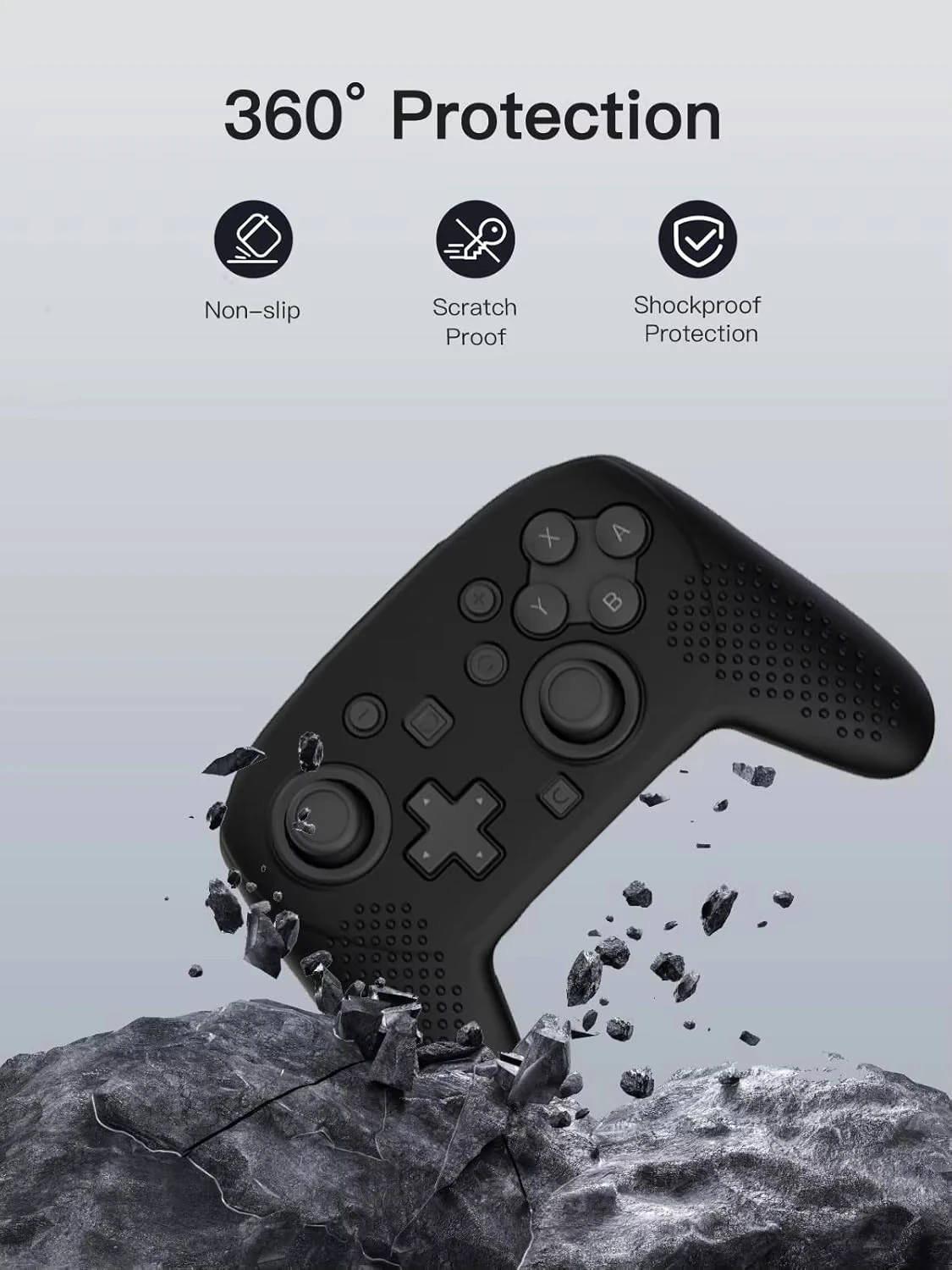 Funda de silicona protectora de piel para Nintendo Switch 2 Pro Gamepad controlador agarre antideslizante cubierta suave para accesorios NS 2 - imagen 2