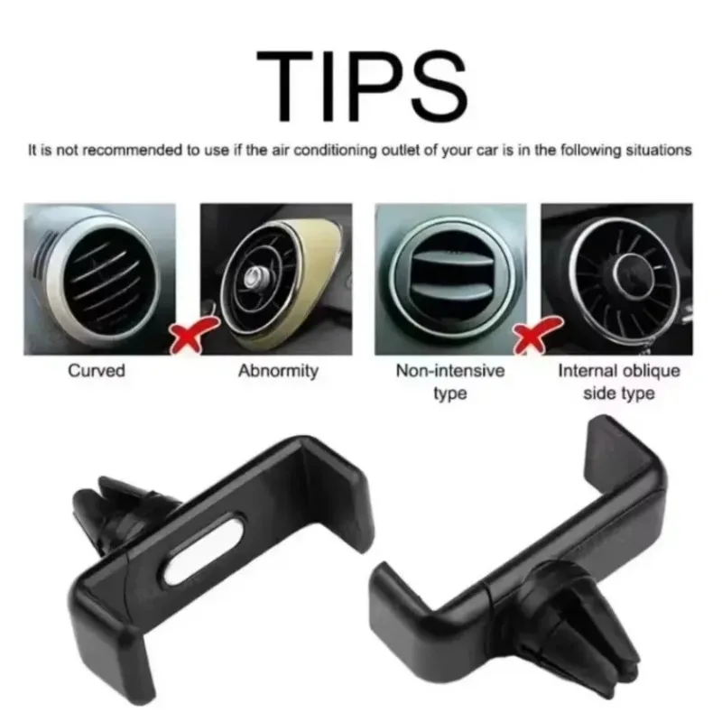 Mini soporte Universal para teléfono móvil, soporte de navegación giratorio de 360 grados, montaje de salida de aire, Clip de soporte para coche, accesorios de Interior de coche - imagen 5