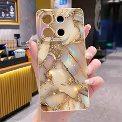 Funda Antigolpes Xiaomi 14T Pro 13 12 11 – Mármol Negro Dorado