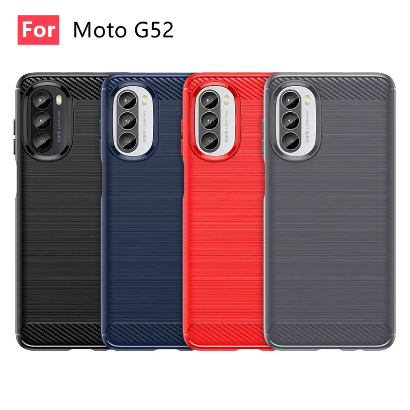 Para cubierta Motorola Moto G52 funda para Moto G52 Coque Original suave TPU funda para Moto G60S E20 E30 E40 G10 G20 G30 G22 G52 Fundas - imagen 2