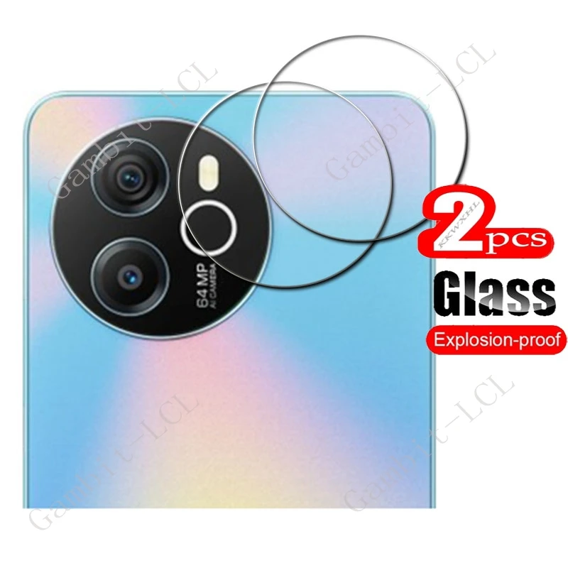 2 uds 9H HD película de lente de cámara para Blackview Oscal Tiger 12 6,78 Tiger12 Tiger12 Shark 8 Shark8 cubierta protectora trasera de vidrio templado