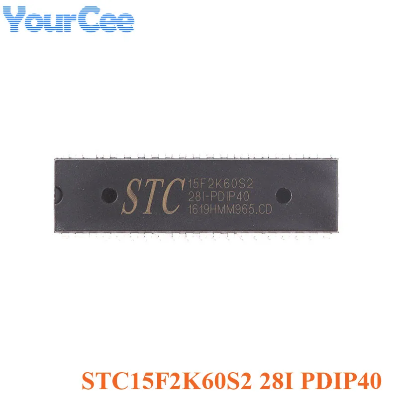 Original STC STC15F2K60S2-28I-PDIP40 microordenador de un solo Chip IC 15F2K60S2 Micro ordenador ISP SOP-28 LQFP-32 LQFP-48 - imagen 2