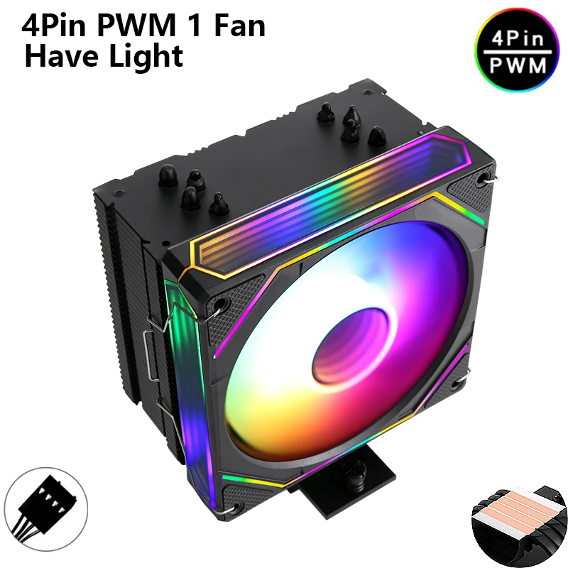 4Heat-pipes 1Fan4pin