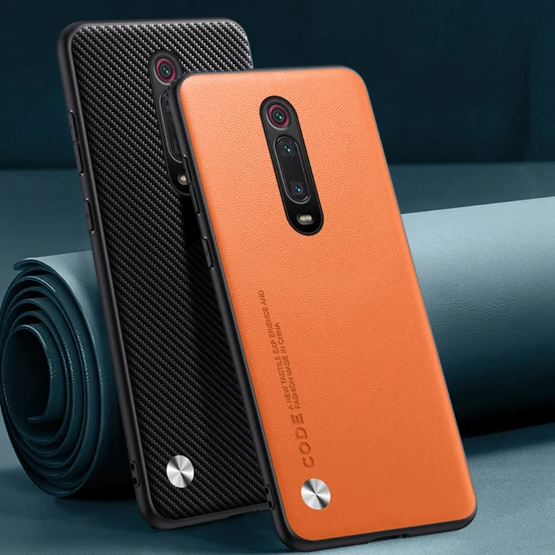 Funda de cuero PU de lujo para Xiaomi Mi 9T Pro Mi9T, funda mate de silicona a prueba de golpes, funda de teléfono con protección para Redmi K20 Pro - imagen 2