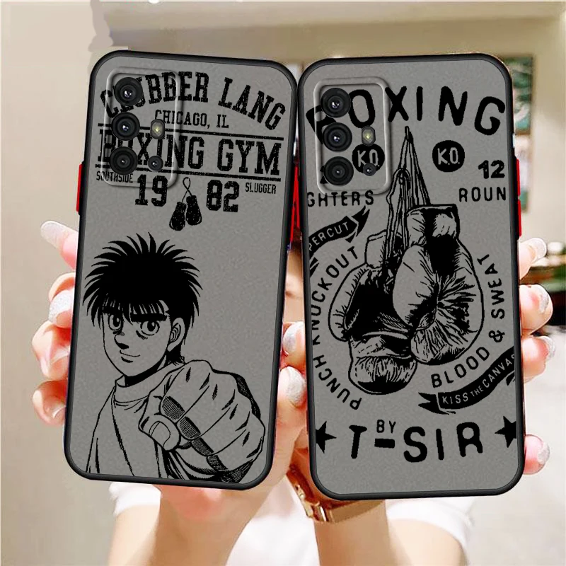 Boxeo Hajime No Ippo Anime arte esmerilado translúcido para Samsung Note 20 A35 A03 A54 A31 A22 A34 A14 A24 A04 A55 5G cubierta - imagen 2
