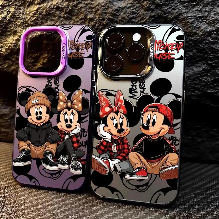 Funda de teléfono genial de Mickey Minnie Mouse de Disney para iPhone 12 Pro 16 15 Plus XR 13 XS Max 14 Pro X 11 Pro Max 11 Pro TPU cubierta suave - imagen 5