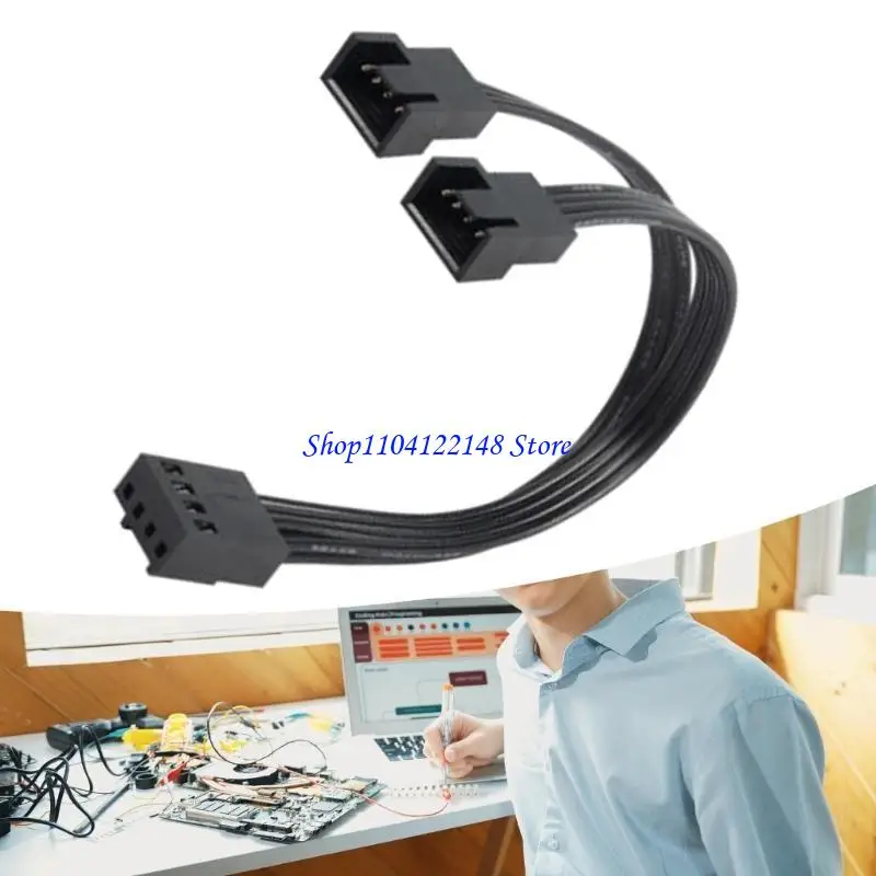 Cable divisor P9FA 4pin PWM para ventilador doble a placa base mejora los flujos aire - imagen 5