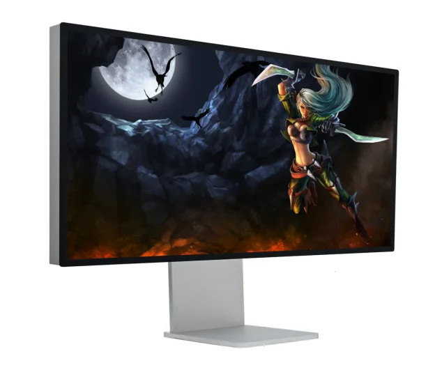 Monitor de 27 pulgadas 3840*2160 4k 60hz Gaming Ips Monitor de pantalla de ordenador plateado Monitor de juego con soporte de elevación giratoria - imagen 4