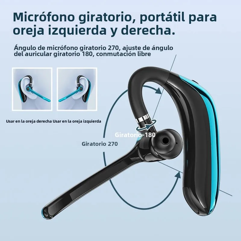 Auriculares inalámbricos con micrófono Dual, Auriculares Bluetooth ENC con cancelación de ruido, Auriculares manos libres para negocios, conducción - imagen 5