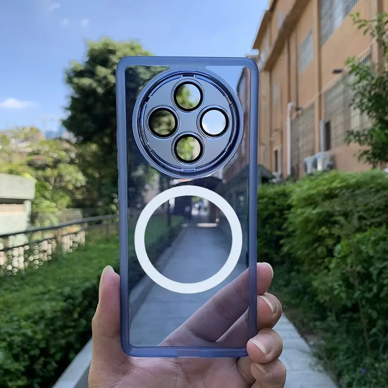 Funda para OPPO Reno 12F 12 FS 4G, funda magnética de silicona suave de TPU de lujo para OPPO Reno12 F, protección de cámara, parachoques a prueba de golpes - imagen 3