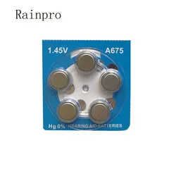 Pilas para audífono 675 de zinc-aire – PR44, 1,45 V